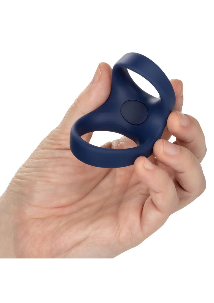 Viceroy Oplaadbare Max Dubbele Cockring - Blauw | Cockring - CalExotics | SIN&LACE