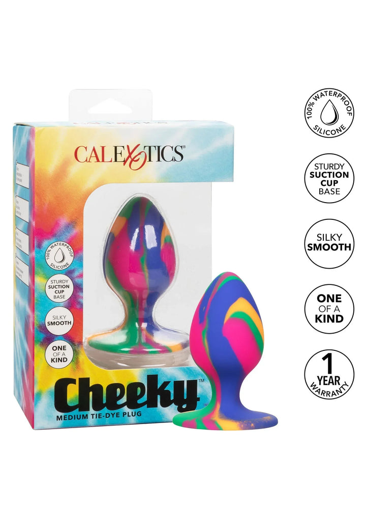Cheeky Medium Tie-Dye Plug | Buttplug - CalExotics | SIN&LACE