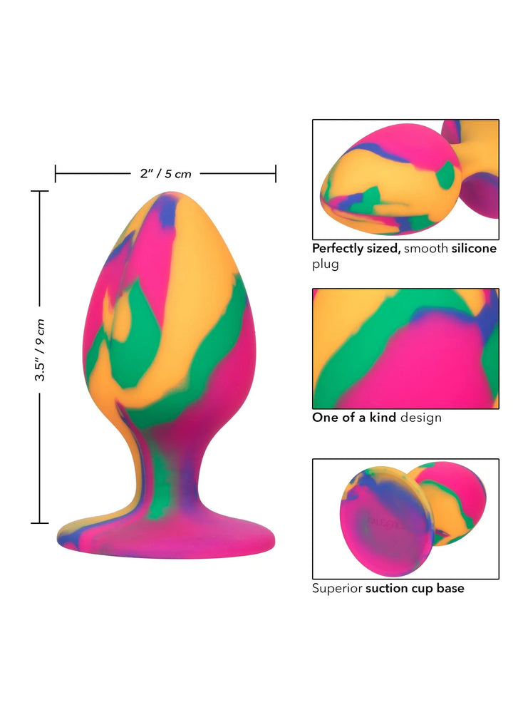 Cheeky Large Tie-Dye Plug | Buttplug - CalExotics | SIN&LACE