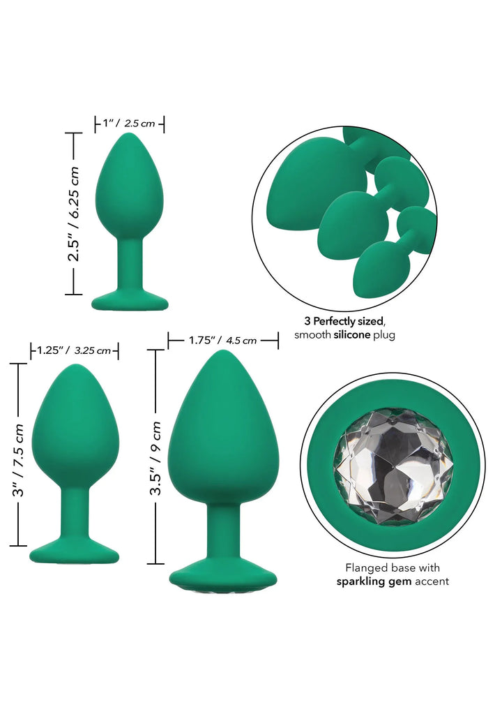 Cheeky Gems 3 pcs | Buttplug - CalExotics | SIN&LACE