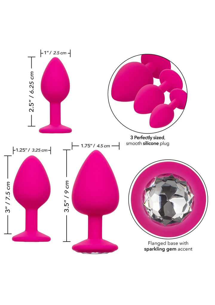 Cheeky Gems 3 pcs | Buttplug - CalExotics | SIN&LACE