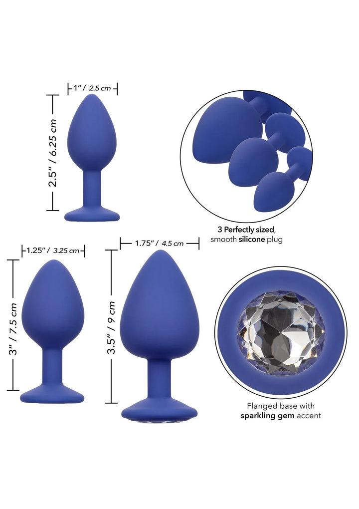 Cheeky Gems 3 pcs | Buttplug - CalExotics | SIN&LACE