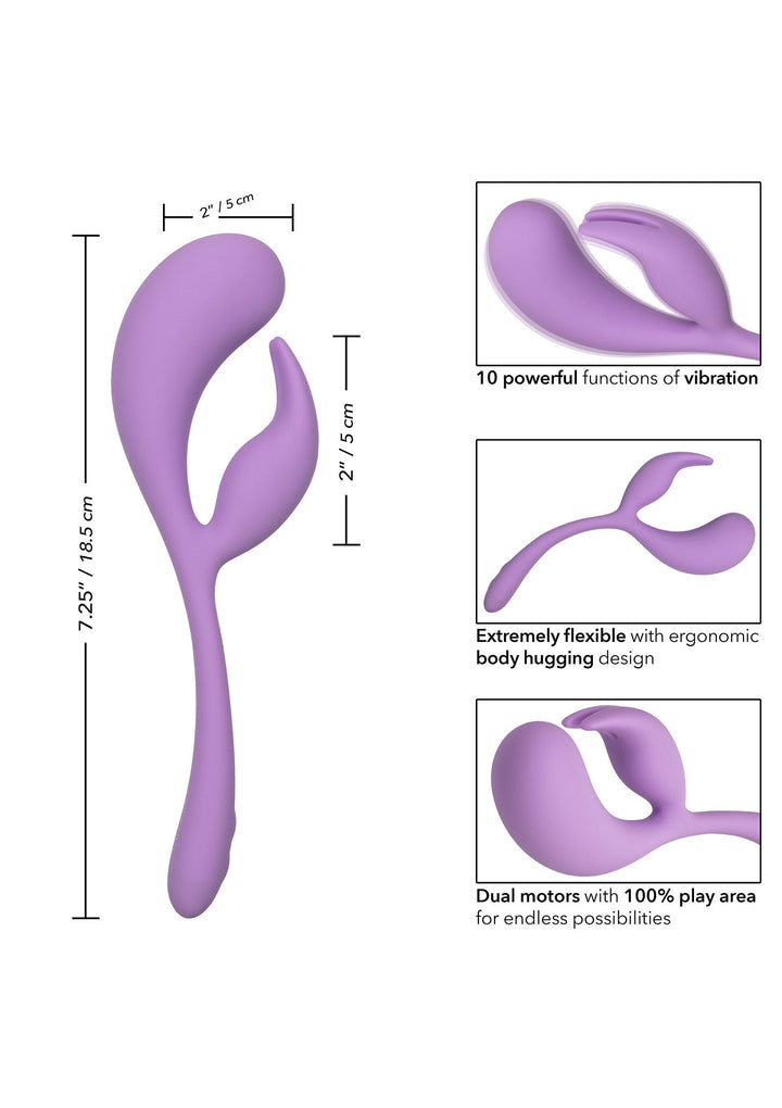 CalExotics Liquid Silicone Dual Flicker | Rabbit vibrator - CalExotics | SIN&LACE