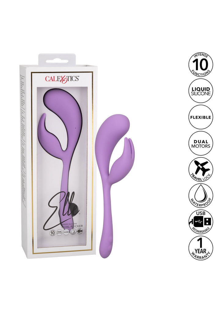 CalExotics Liquid Silicone Dual Flicker | Rabbit vibrator - CalExotics | SIN&LACE