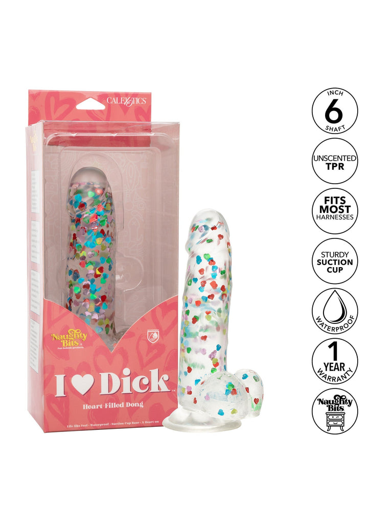 I Love Dick Heart Filled Dong - Transparant - afbeelding 5