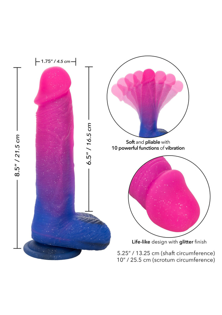 Ombre Hombre Vibrating Dildo - Roze - afbeelding 4