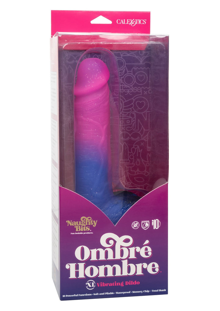 Ombre Hombre Vibrating Dildo - Roze - afbeelding 3