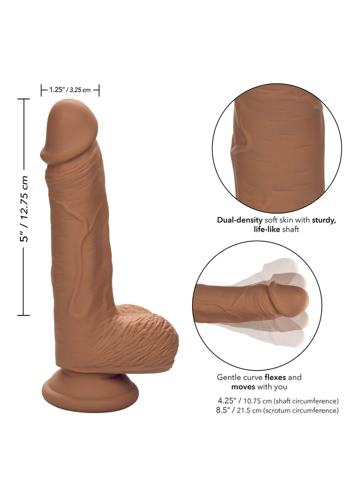 Dual Density Silicone Stud 5 inch - Bruin - afbeelding 4