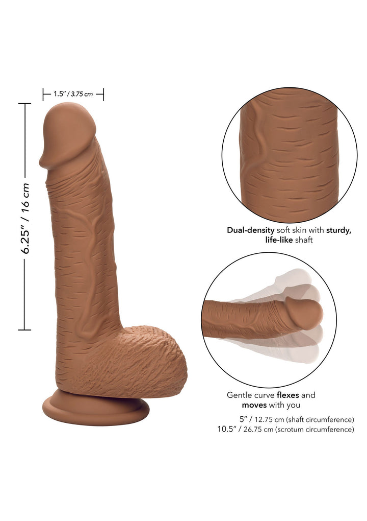 Dual Density Silicone Stud 6.25 inch - Bruin - afbeelding 3