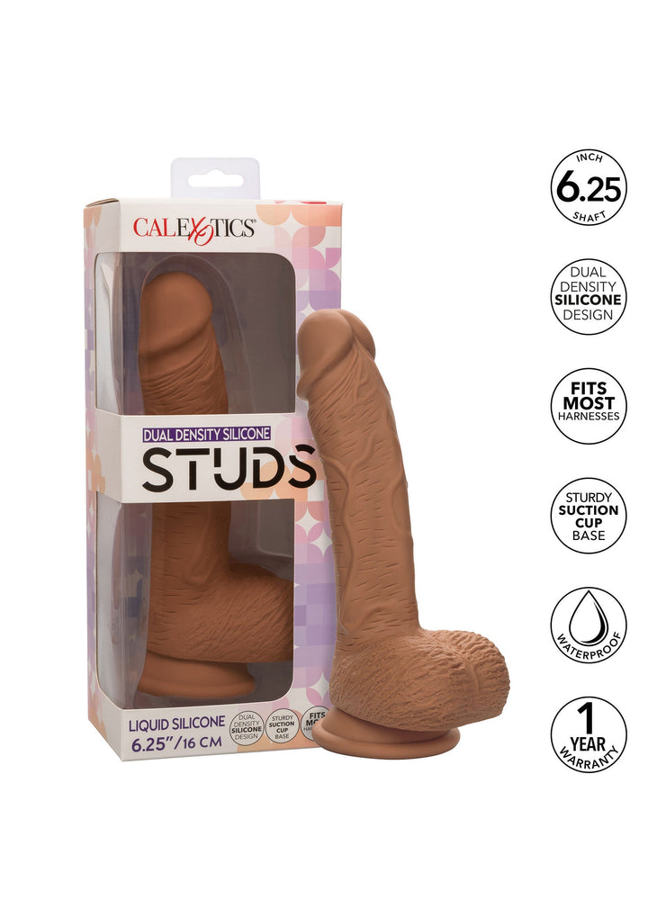 Dual Density Silicone Stud 6.25 inch - Bruin - afbeelding 4