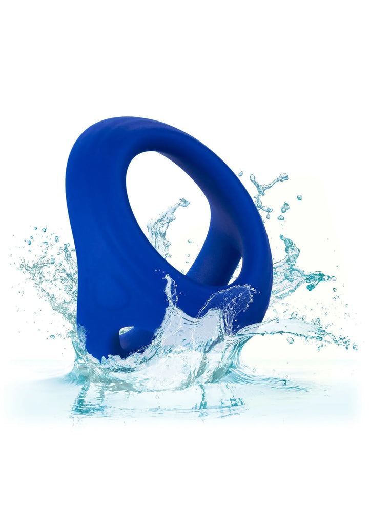 Admiral Cock & Ball Dual Ring - Blauw | Cockring - CalExotics | SIN&LACE