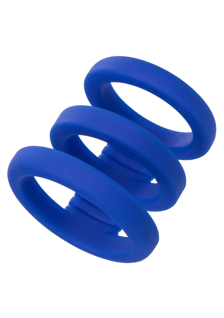 Admiral Triple Cock Cage - Blauw | Cockring - CalExotics | SIN&LACE