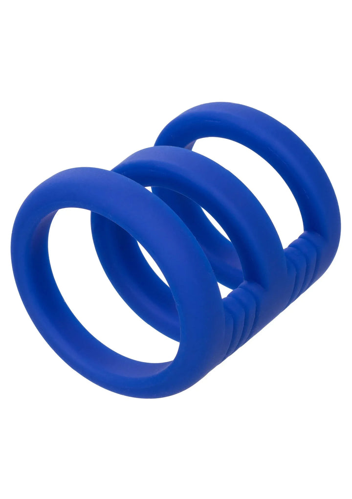 Admiral Triple Cock Cage - Blauw | Cockring - CalExotics | SIN&LACE