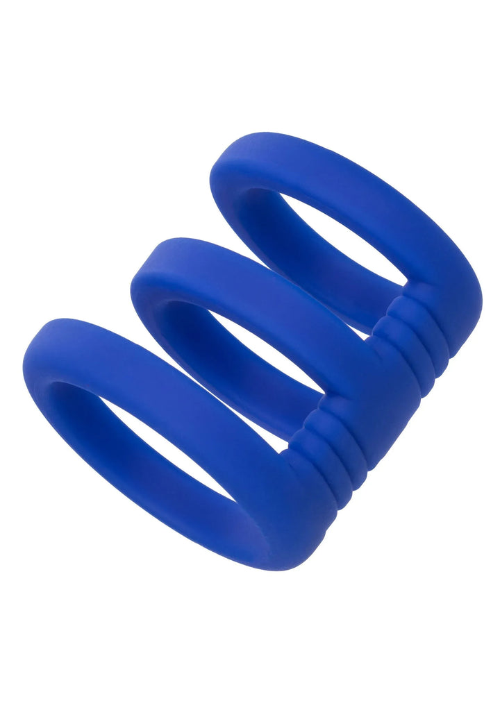 Admiral Triple Cock Cage - Blauw | Cockring - CalExotics | SIN&LACE