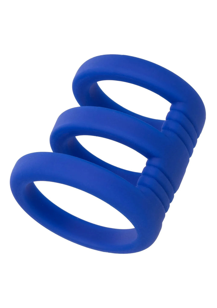 Admiral Triple Cock Cage - Blauw | Cockring - CalExotics | SIN&LACE