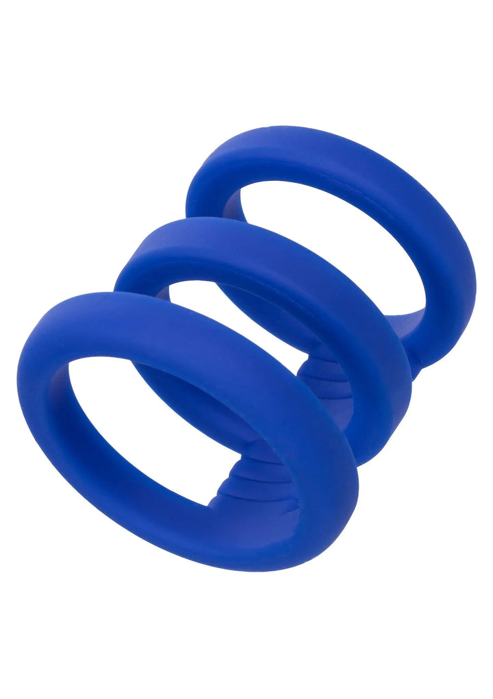 Admiral Triple Cock Cage - Blauw | Cockring - CalExotics | SIN&LACE