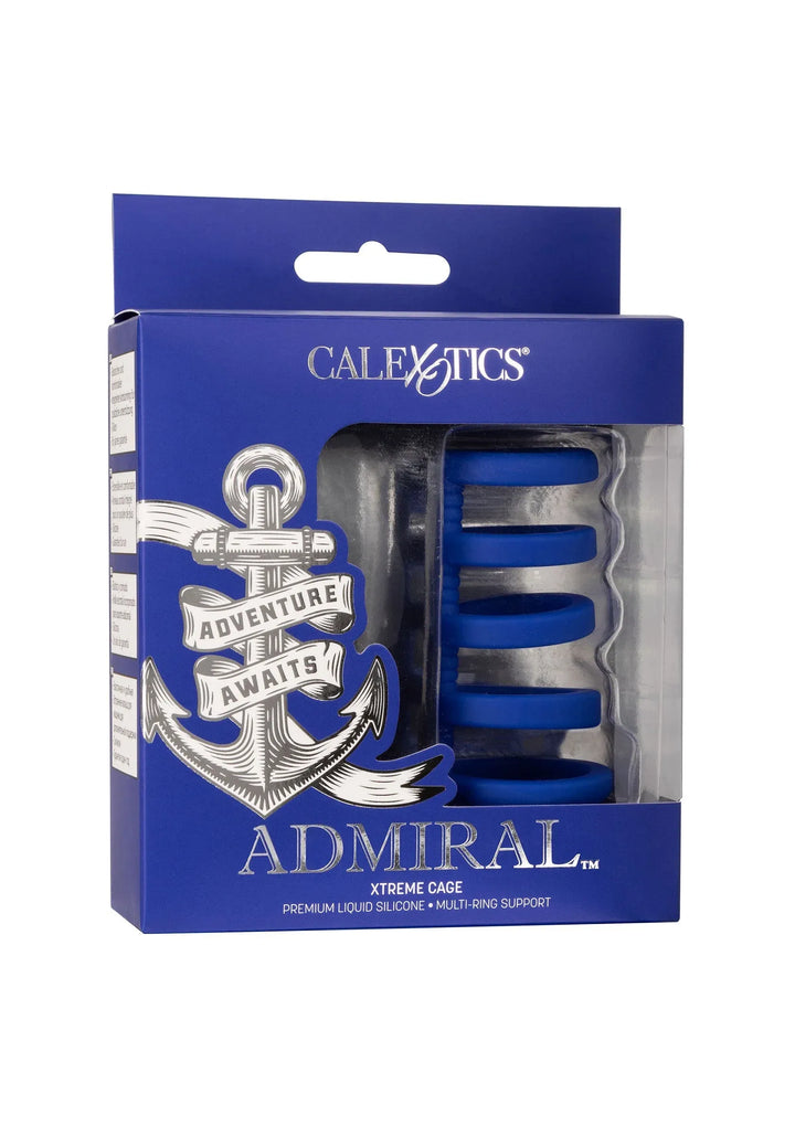 Admiral Xtreme Cock Cage - Blauw | Cockring - CalExotics | SIN&LACE