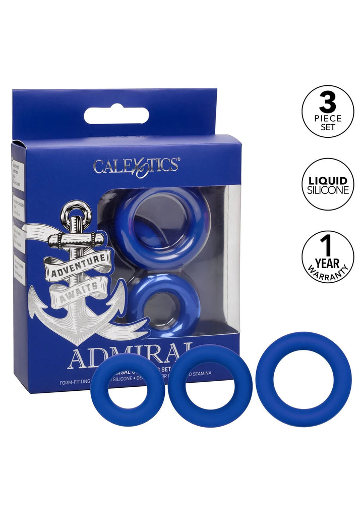 Admiral Cockringen Set - Blauw | Cockring - CalExotics | SIN&LACE