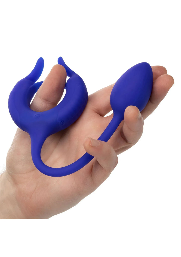 Admiral Verzwaarde Cockring - Blauw | Cockring - CalExotics | SIN&LACE