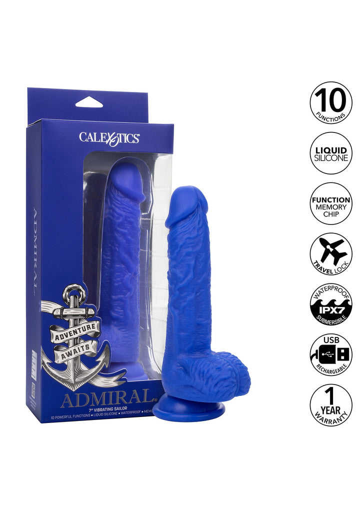 Admiral 7 Vibrating Sailor - Blauw - afbeelding 5
