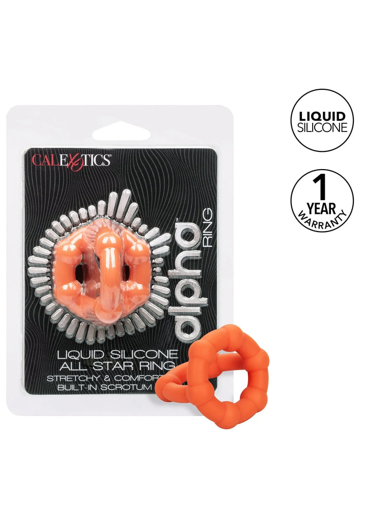 Alpha All Star Ring - Oranje | Cockring - CalExotics | SIN&LACE