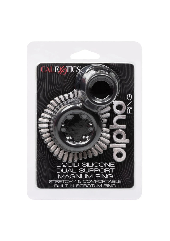 Alpha Dual Magnum Ring - Zwart | Cockring - CalExotics | SIN&LACE