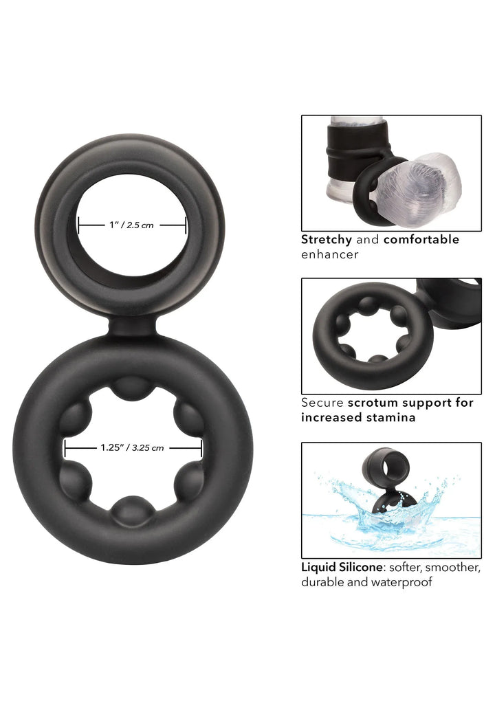 Alpha Dual Magnum Ring - Zwart | Cockring - CalExotics | SIN&LACE