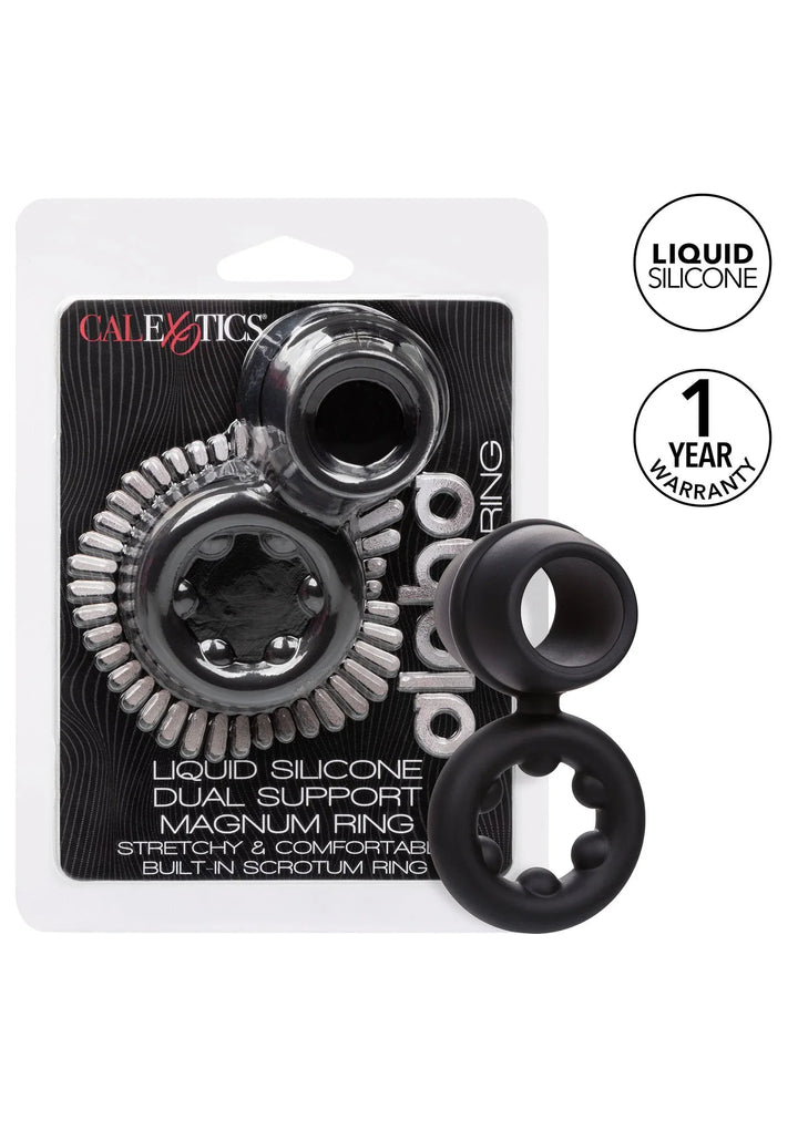 Alpha Dual Magnum Ring - Zwart | Cockring - CalExotics | SIN&LACE