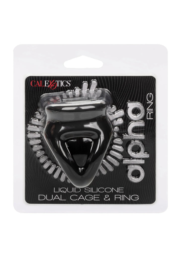 Alpha Dual Cage Ring - Zwart | Cockring - CalExotics | SIN&LACE