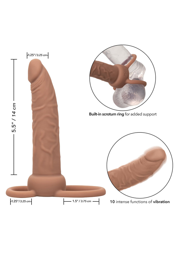 Rechargeable Dual Penetrator - Bruin - afbeelding 2