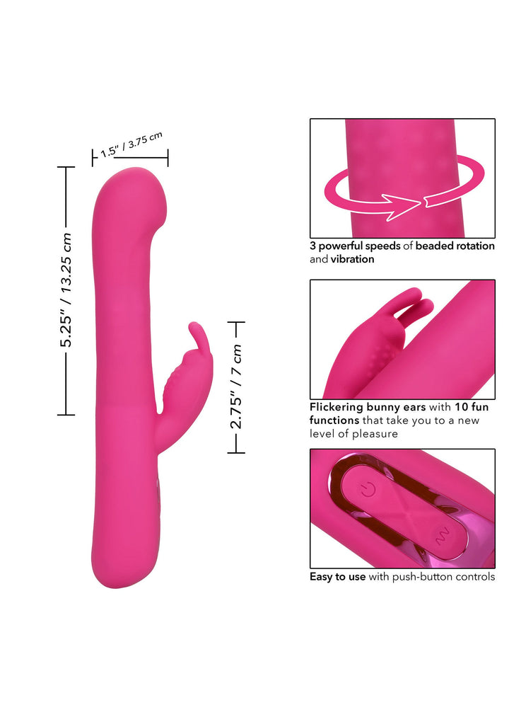 CalExotics Elite Beaded G Rabbit | Rabbit vibrator - CalExotics | SIN&LACE