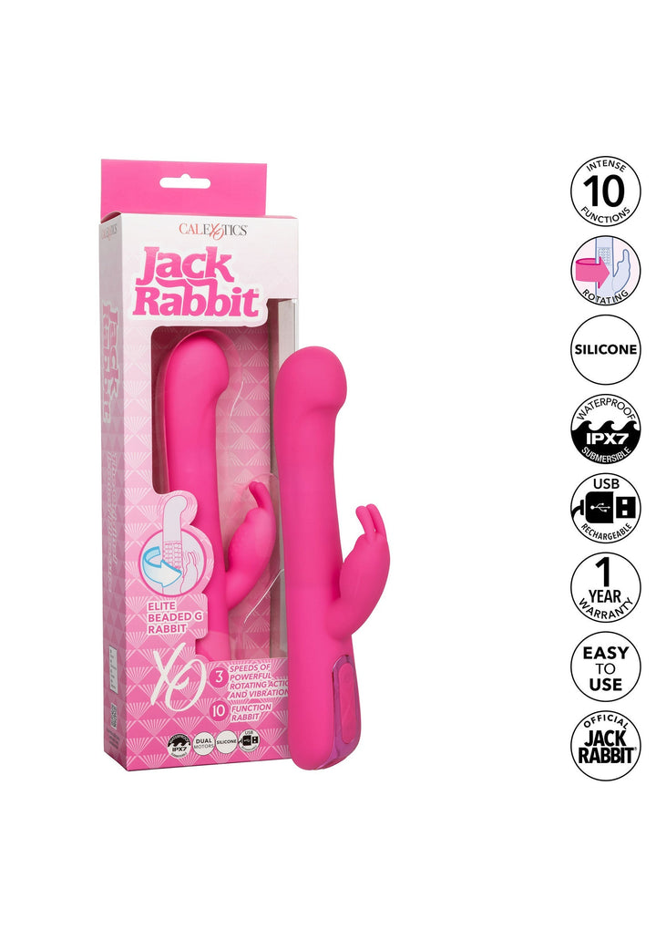 CalExotics Elite Beaded G Rabbit | Rabbit vibrator - CalExotics | SIN&LACE