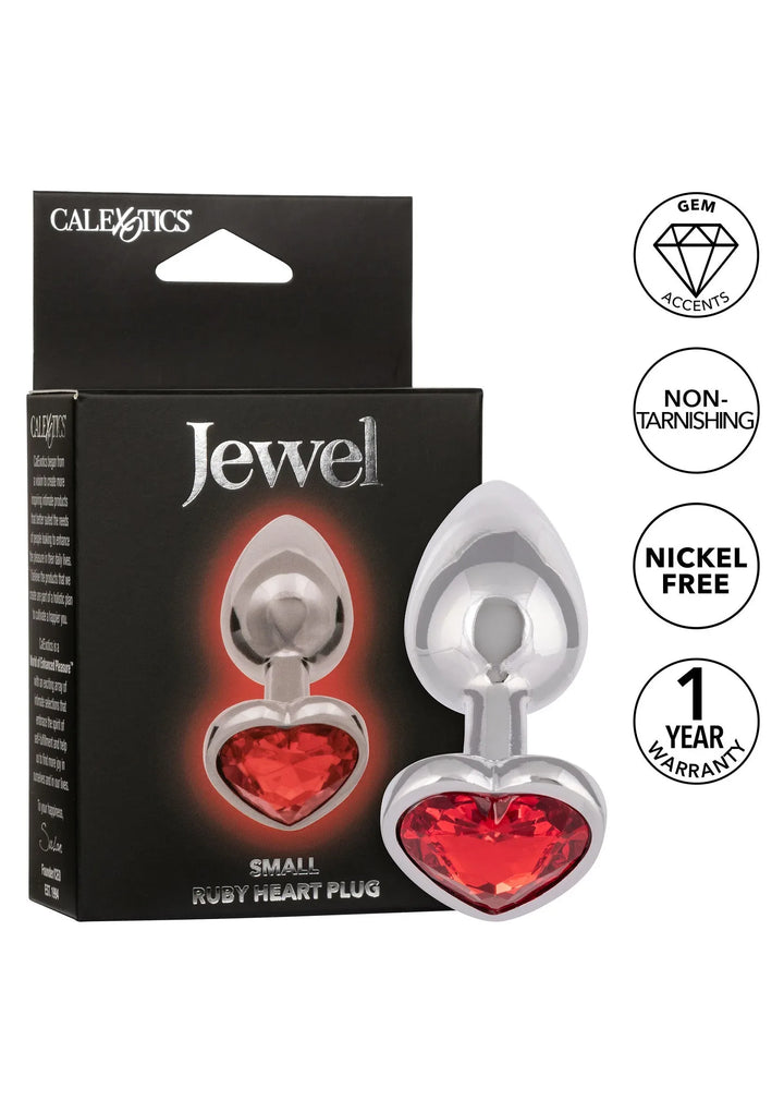 Juweel Small Ruby Heart Plug | Buttplug - CalExotics | SIN&LACE