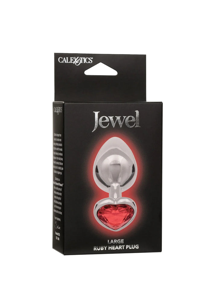 Juweel Large Ruby Heart Plug | Buttplug - CalExotics | SIN&LACE