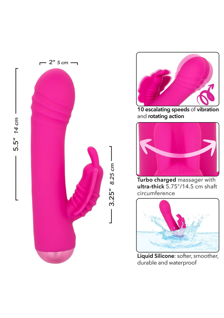 CalExotics Thicc Rotating Vlinder | Rabbit vibrator - CalExotics | SIN&LACE