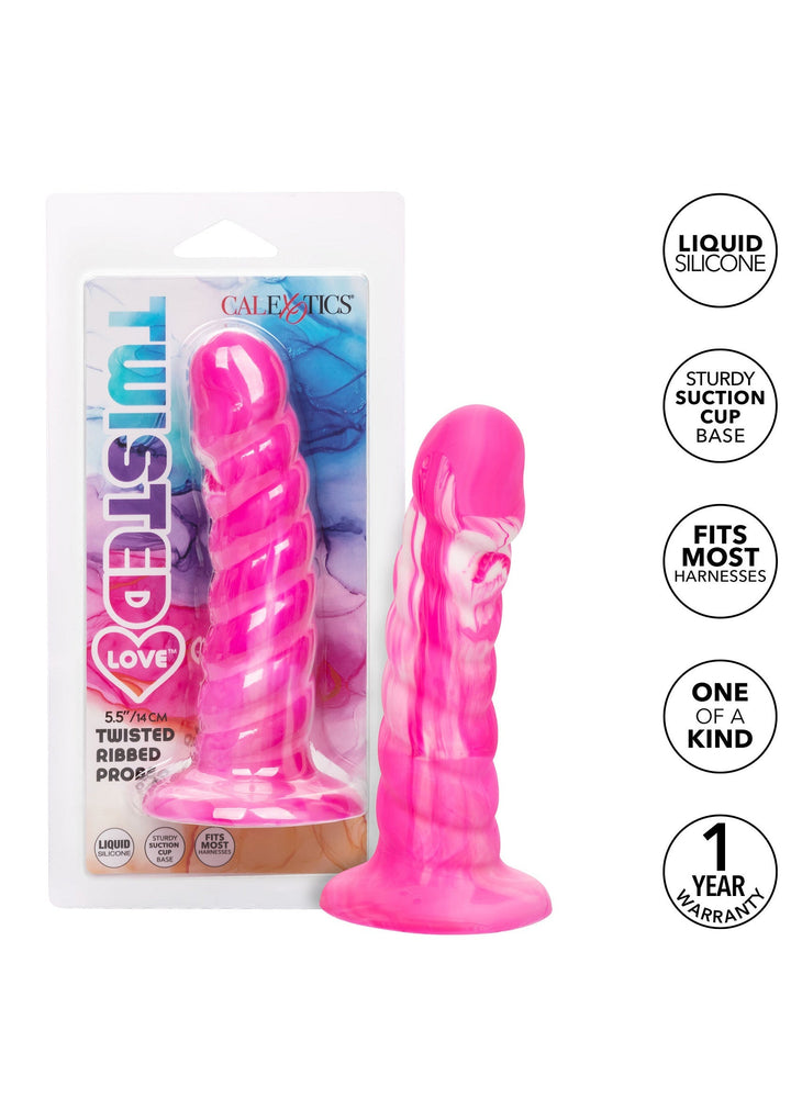 Twisted Ribbed Probe - Roze - afbeelding 14