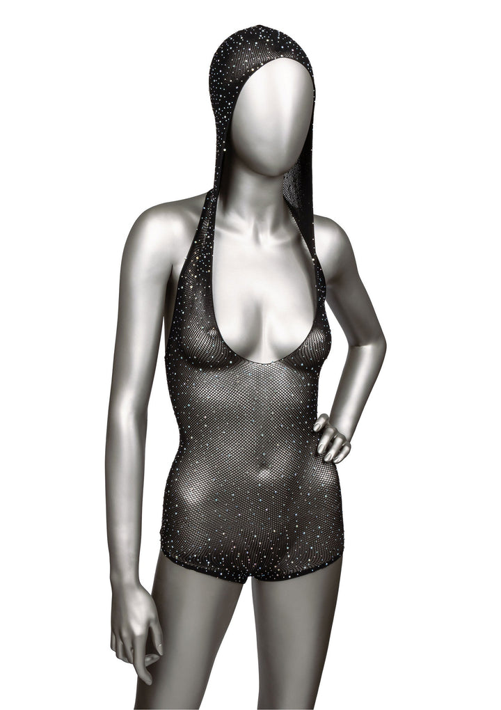 CalExotics Radiance Hooded Deep V Bodysuit