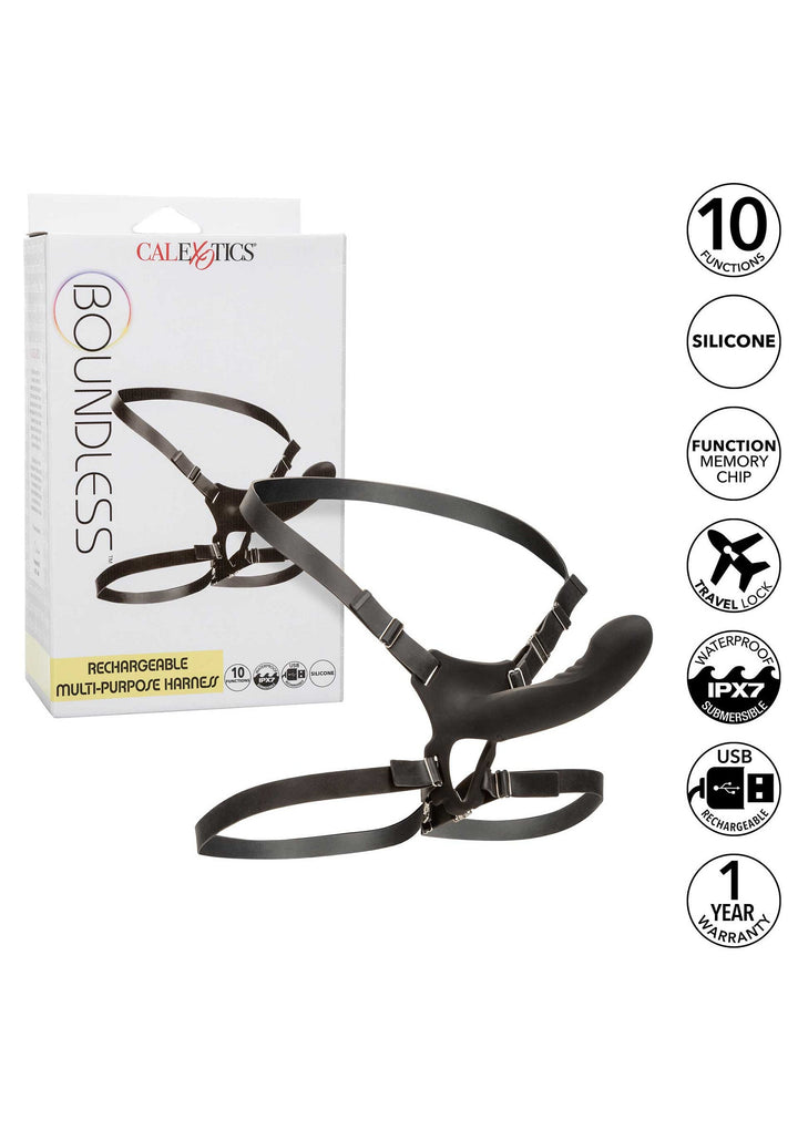 Boundless Rechargeable Harness - Zwart - afbeelding 5