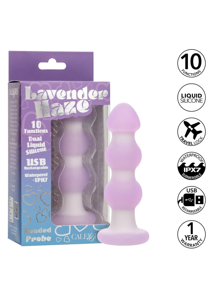CalExotics Lavender Haze Beaded Probe | Anaalkralen - CalExotics | SIN&LACE