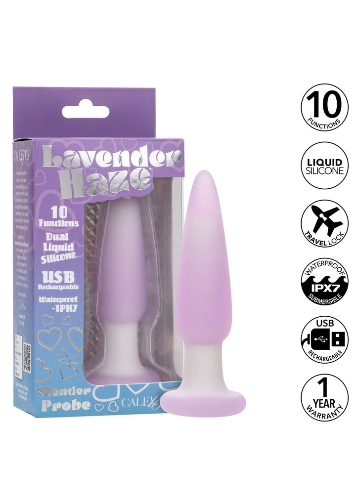 Lavender Haze Slender Probe | Buttplug - CalExotics | SIN&LACE