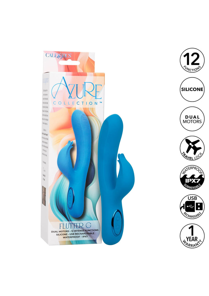 CalExotics Azure Collection Flutter G | Rabbit vibrator - CalExotics | SIN&LACE