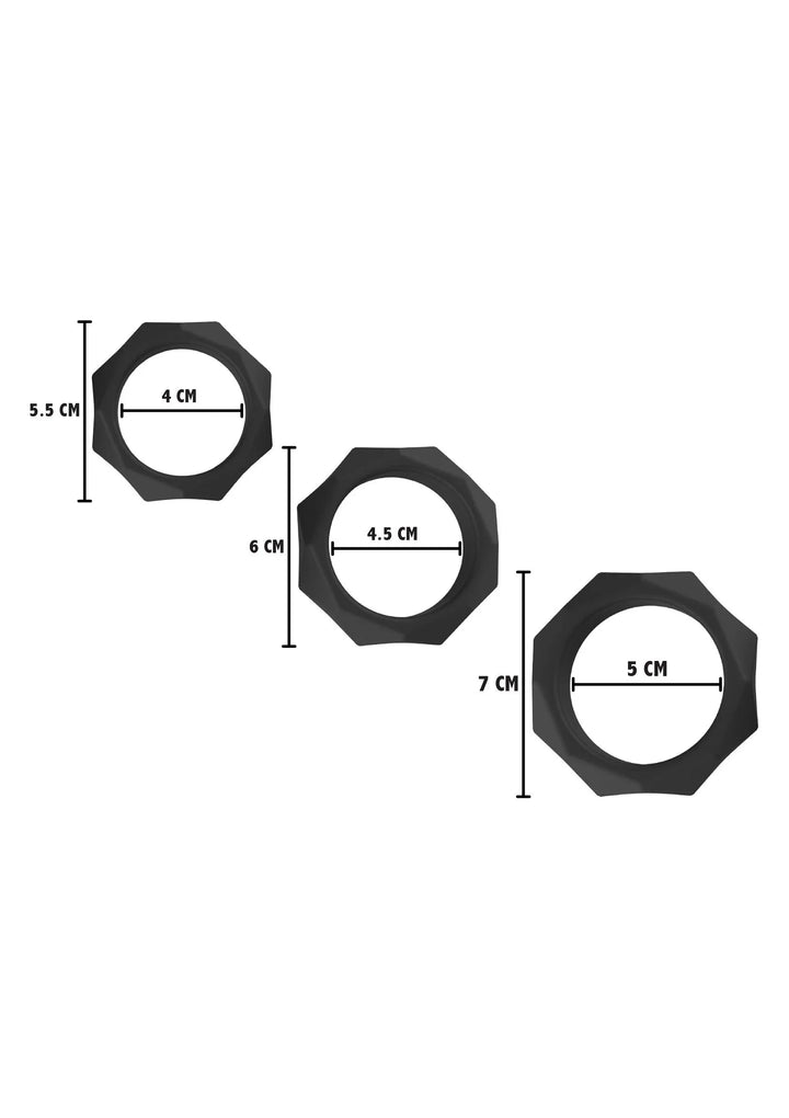 Heavy C-Cockring set | Cockring - Hidden Desire | SIN&LACE