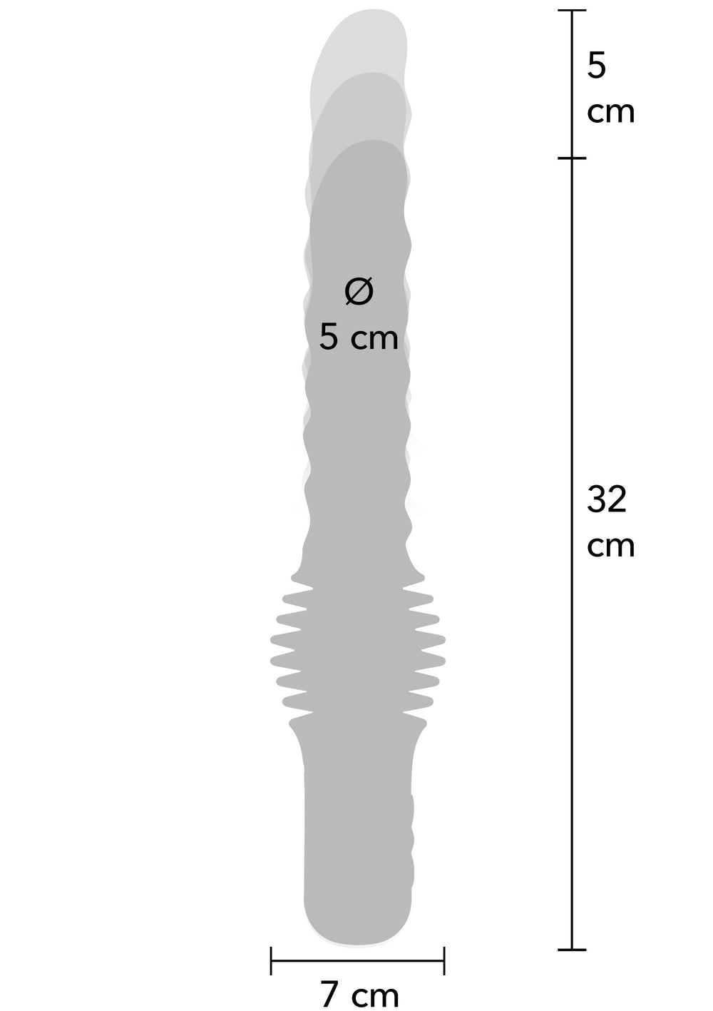 Hidden Desire Anal Power Thrusting Vibrator - productfoto 2