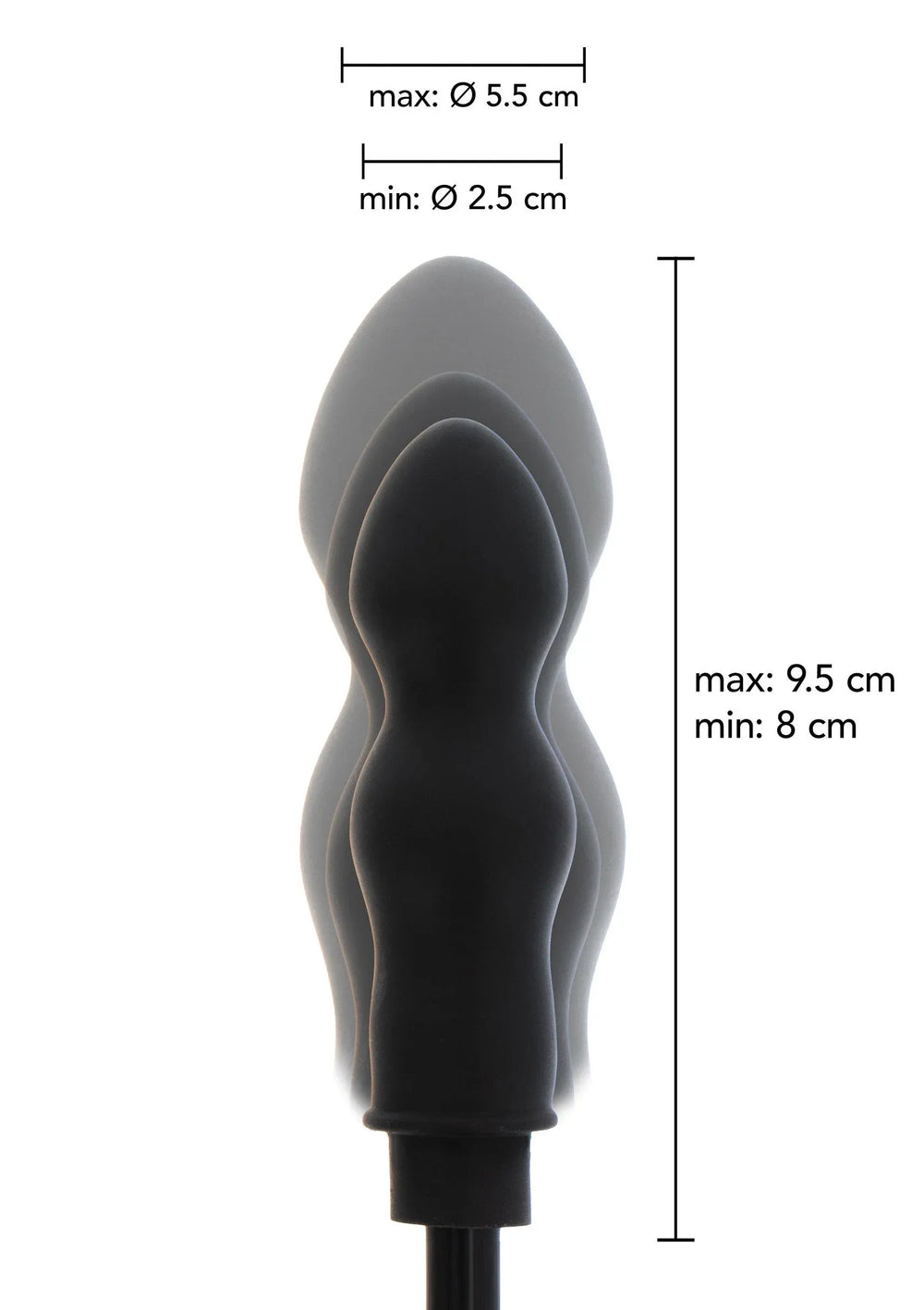 Hidden Desire opblaasbare Bulb Plug Starter | Opblaasbare Buttplug - Hidden Desire | SIN&LACE