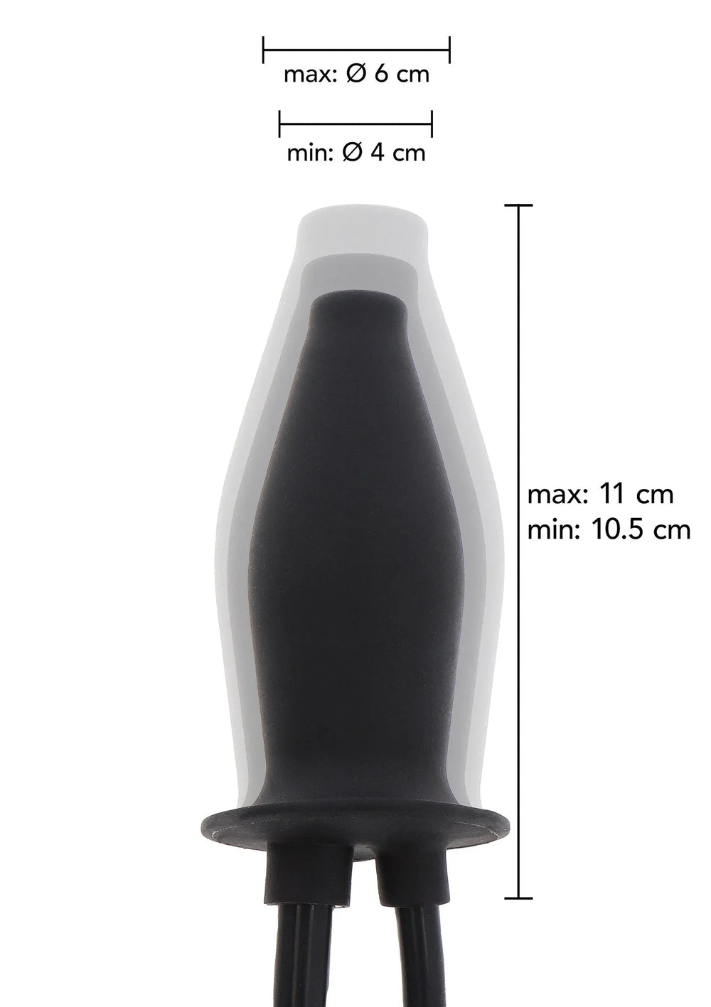 Hidden Desire opblaasbare Lubricating Plug | Opblaasbare Buttplug - Hidden Desire | SIN&LACE