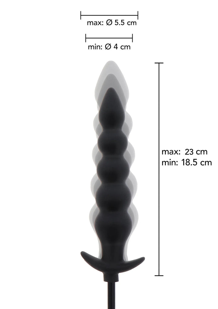Hidden Desire opblaasbare Ribbed Plug Advance | Opblaasbare Buttplug - Hidden Desire | SIN&LACE