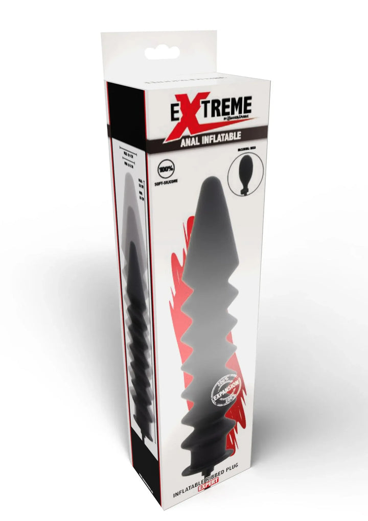 Hidden Desire opblaasbare Ribbed Plug Expert | Opblaasbare Buttplug - Hidden Desire | SIN&LACE