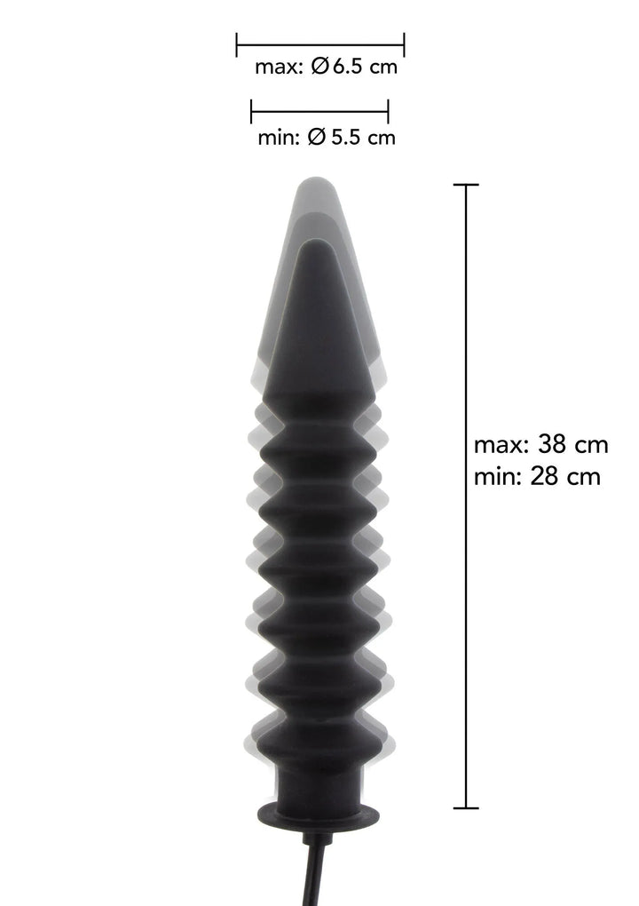 Hidden Desire opblaasbare Ribbed Plug Expert | Opblaasbare Buttplug - Hidden Desire | SIN&LACE