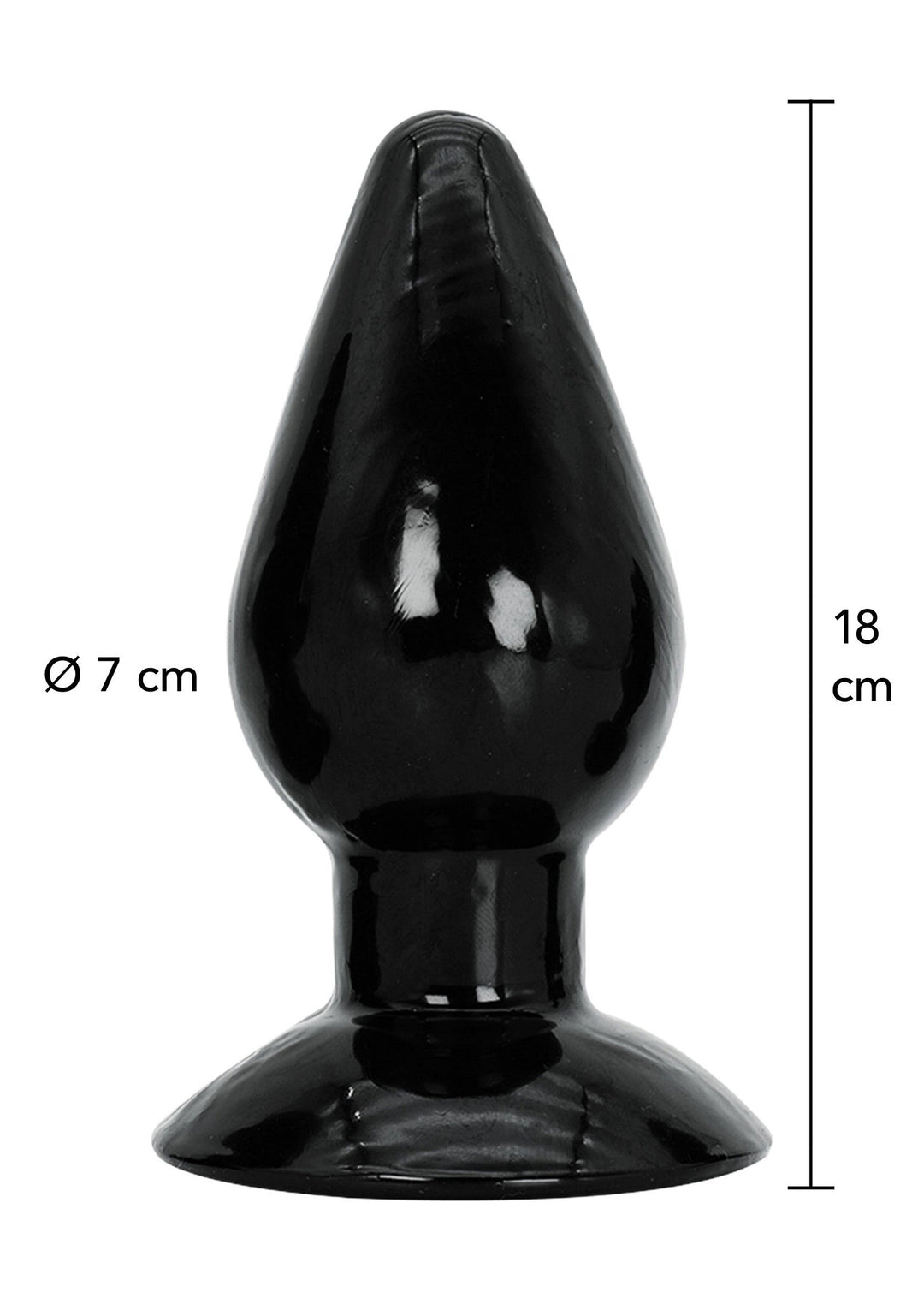 Hidden Desire Buttplug Extra Large 18 cm - Zwart