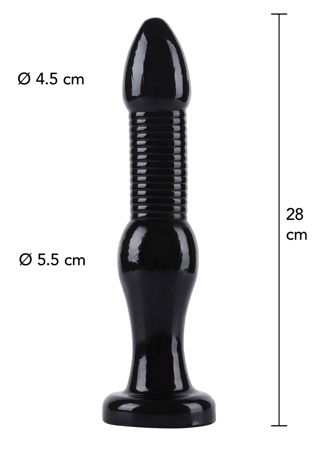 Hidden Desire Anal Intruder 28 cm - Zwart